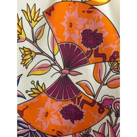 Bono Club Gallery maxi kimono, cream/pink print, one size, butterflies, colorful - Picture 5 of 6